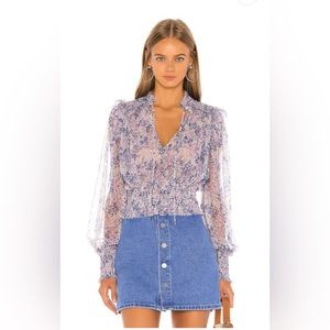 Free People Twyla Top, Lilac XS